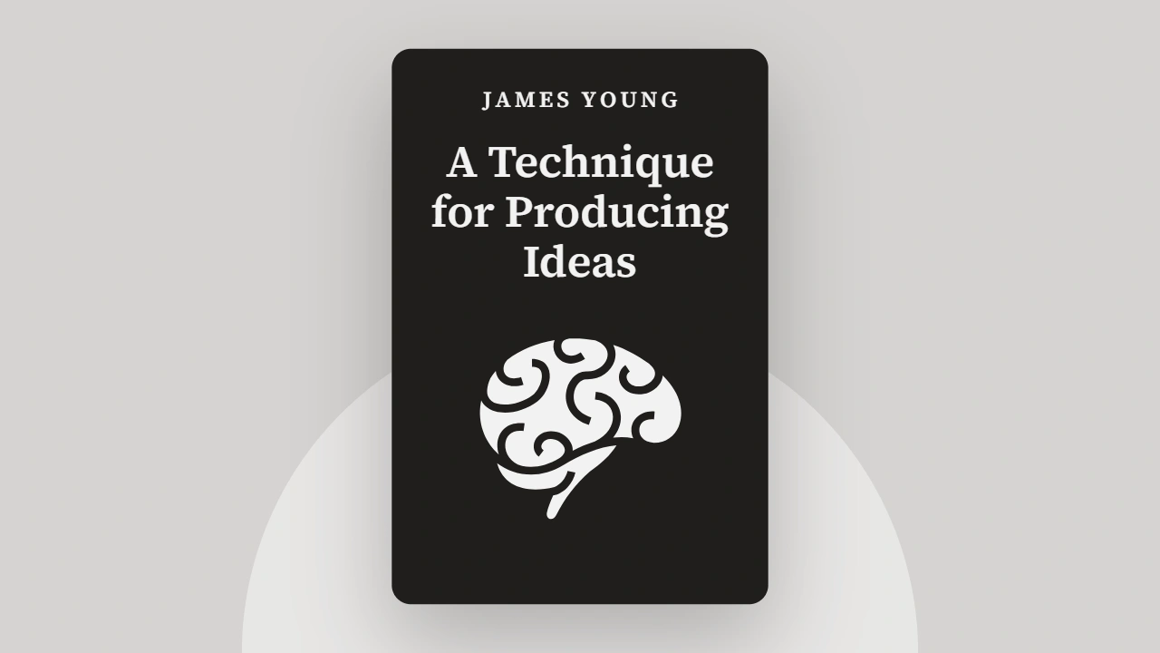 A Technique for Producing Ideas Video Book Summary in Hindi