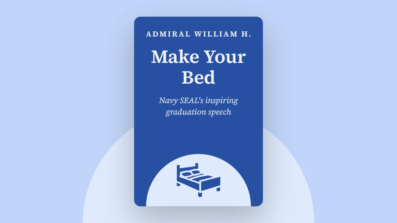 Make Your Bed Video Book Summary in Hindi