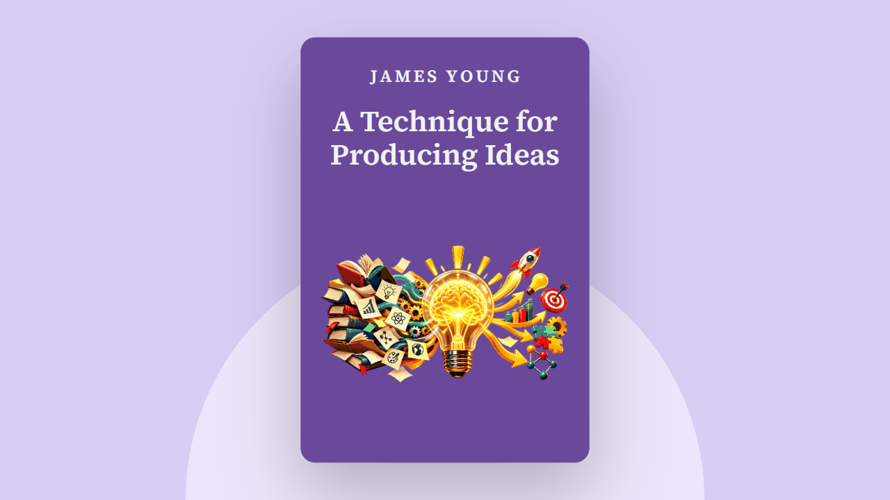 A Technique for Producing Ideas Video Book Summary in Hindi