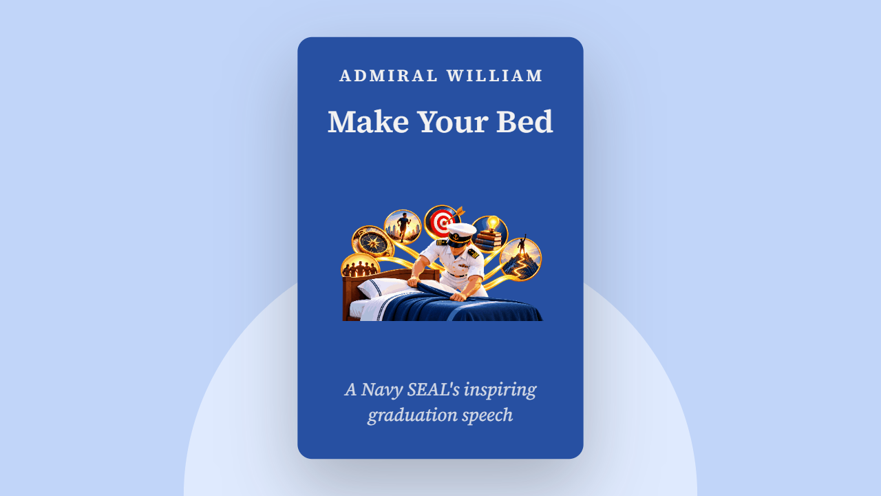 Make Your Bed Video Book Summary in Hindi